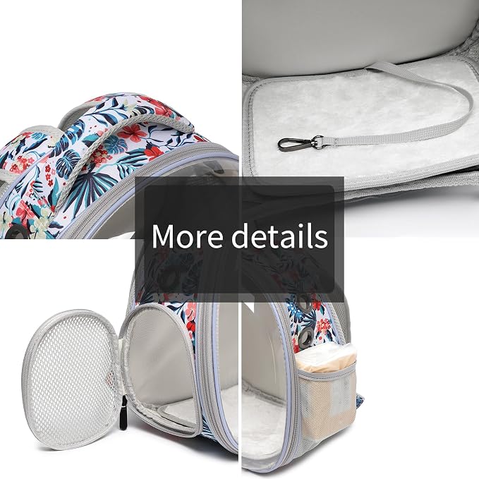 Portable Travel pet Backpack Carrier Hamster Bag Guinea Pig Bird Small Dog cat - Image 4