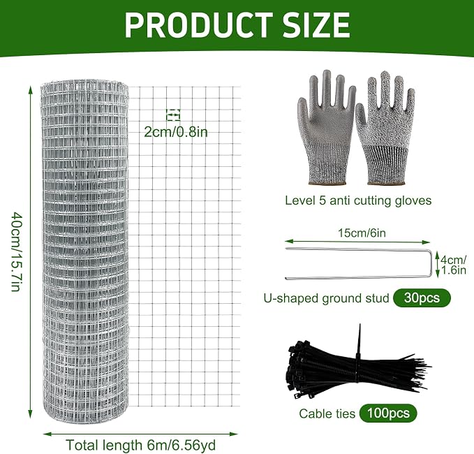 CIEOVO Wire Plant Protector from Animals, Metal Mesh Plant Cage Covers - Image 2
