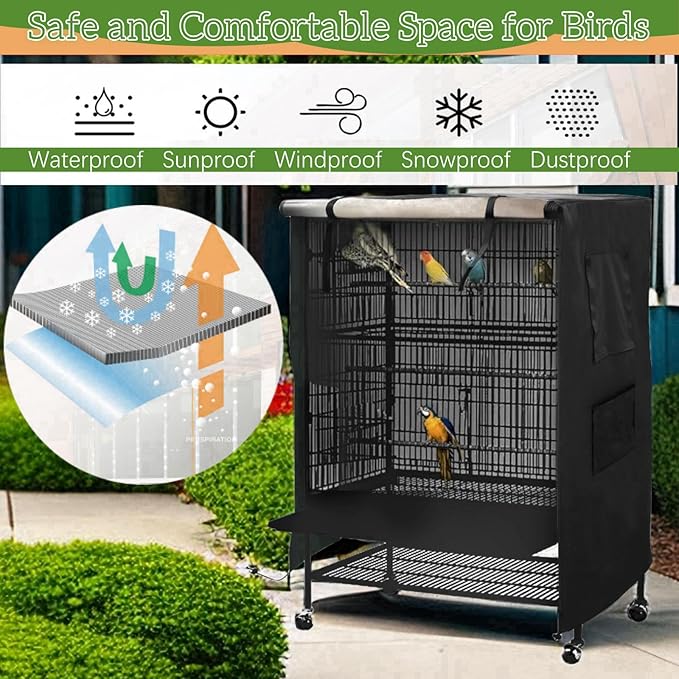 Universal Birdcage Cover Blackout & Breathable - Image 6