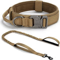 Tactical Dog Collar Set, Adjustable Military Training Nylon Dog Collar by CADONO