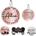 Ultra Joys Stainless Steel Personalized Dog & Cat Tags, Custom Engraving Front by UltraJoys