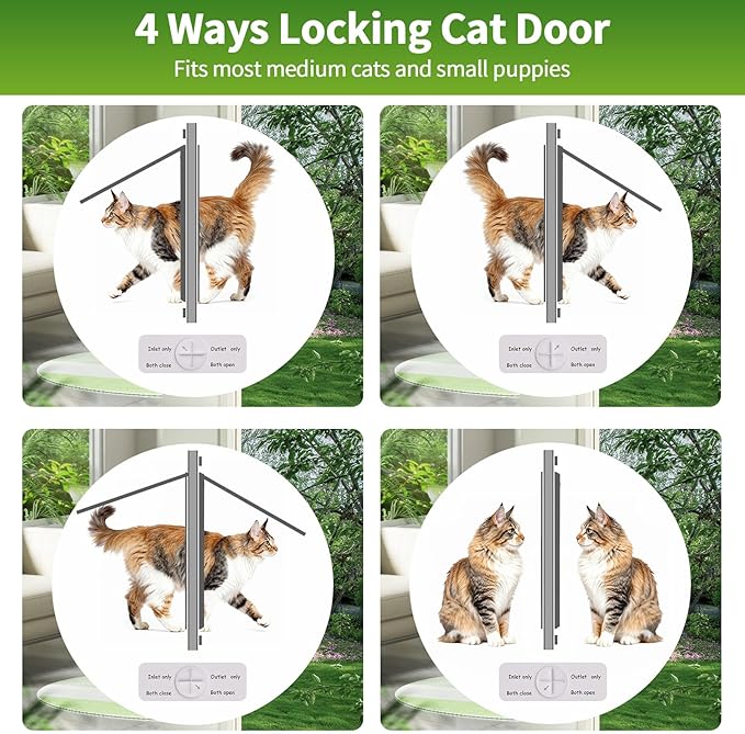 Aluminum Frame Window Cat Door - Image 6