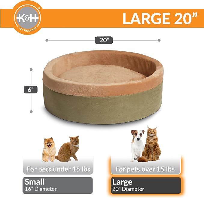 K&H Pet Products Thermo-Kitty Bed Heated Cat Beds - Image 2
