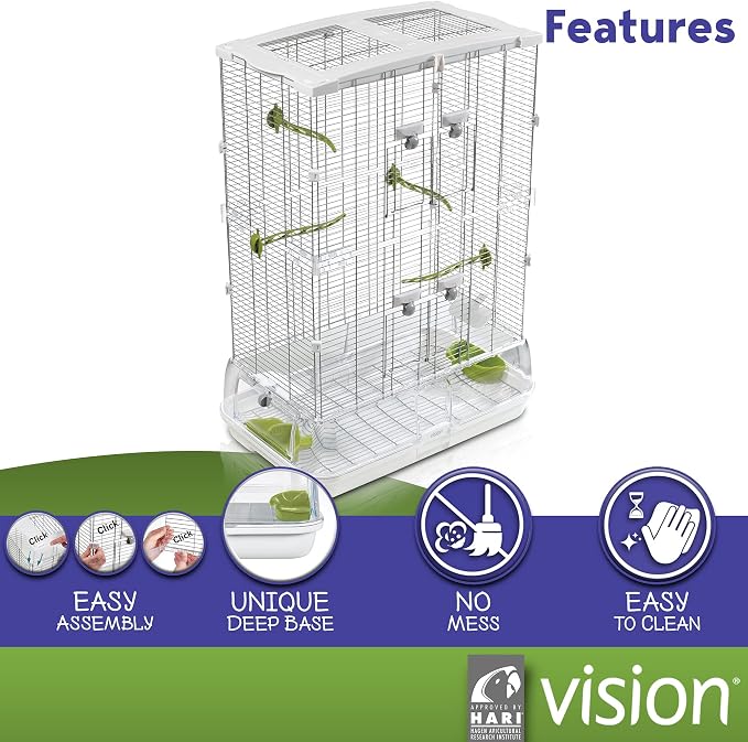 Vision M02 Wire Bird Cage, Bird Home - Image 3