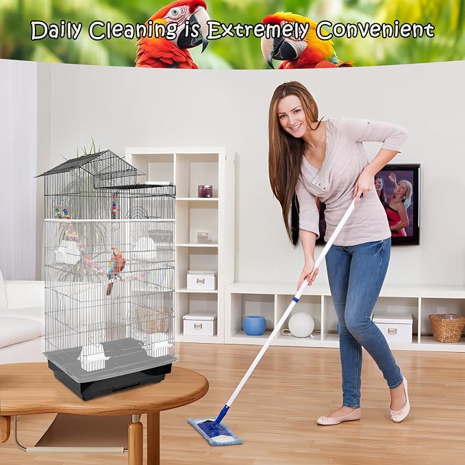 Universal Bird Cage Seed Catcher – Stretchy, Lightweight Mesh Skirt - Image 7