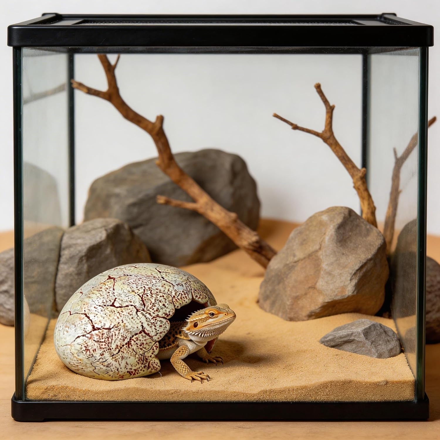 Small Dinosaur Egg Reptile Hide for Leopard Gecko - GlobalHabitat Supply