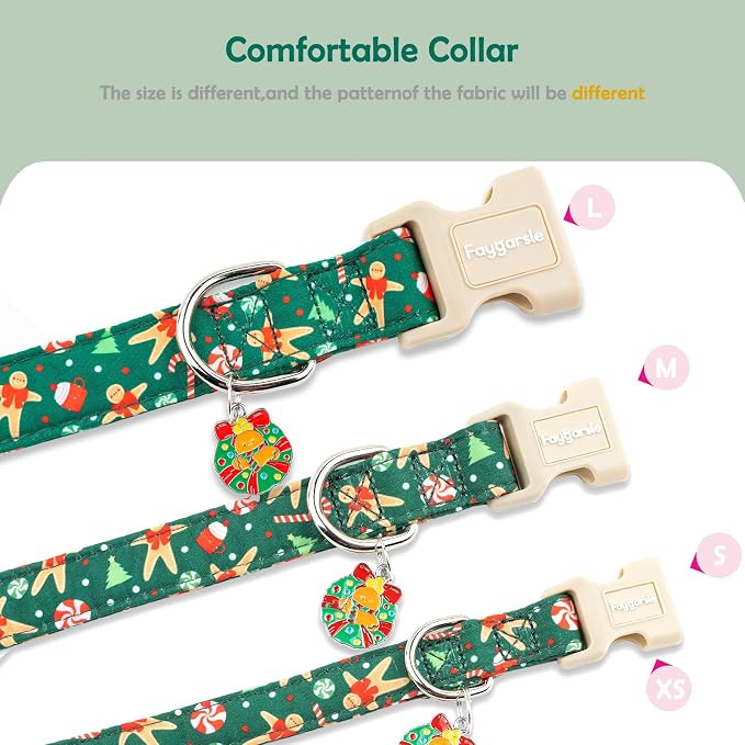 Faygarsle Christmas Dog Collar, Plastic Buckle - Image 5
