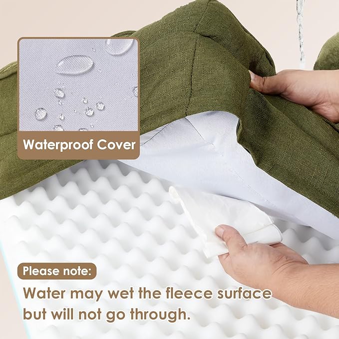EHEYCIGA Orthopedic Dog Bed for Medium Dogs, Waterproof Memory Foam Medium Pet - Image 3