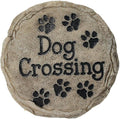 Spoontiques - Garden Décor - Dog Crossing Stepping Stone - Decorative Stone by Spoontiques