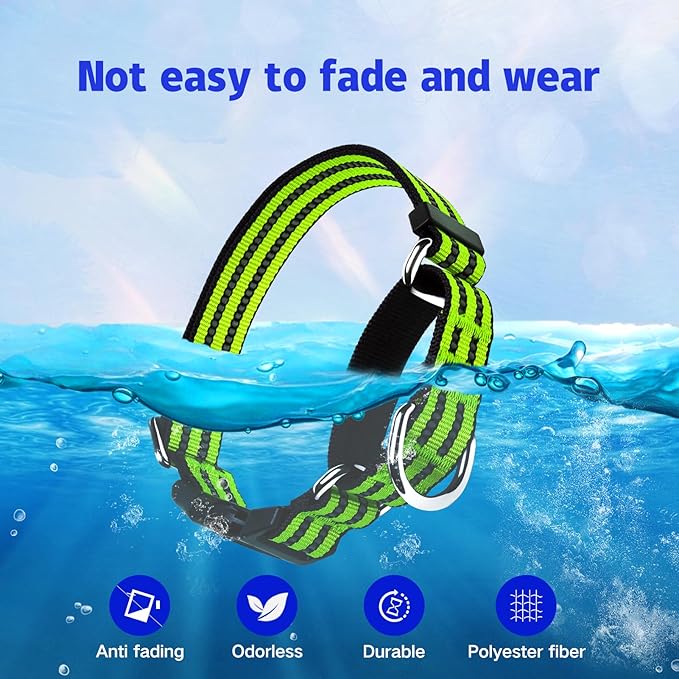 Martingale Dog Collar, Adjustable Nylon Reflective Collar - Image 7