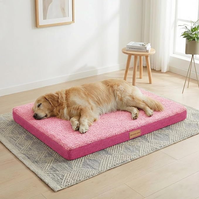 Patas Lague Orthopedic XL Dog Bed Large Sized Dog 48''X30'', Soft Waterproof by PatasLague
