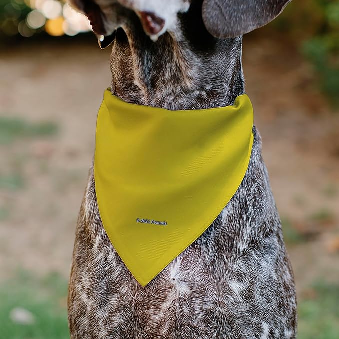 Peanuts Pet Bandana Peanuts Woodstock Pose Close Up Yellow Slip On Collar - Image 5