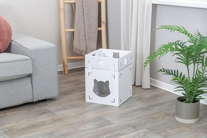 Trixie Casa Cara Modular Cardboard Cat Condo, Corrugated Indoor Cat Condo & - Image 6