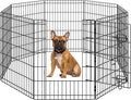 Yaheetech 30" High 8 Panel Foldable Metal Dog Exercise Pen Pet Playpen Dog by Yaheetech