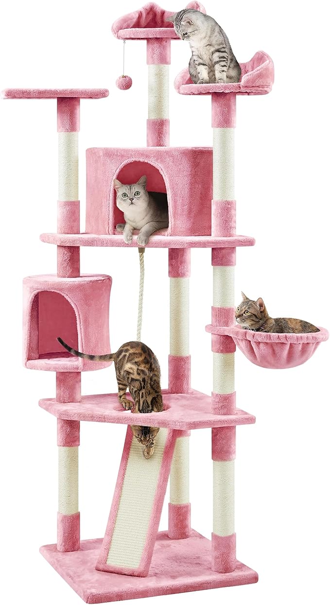 Yaheetech 79in Cat Tree Multi-Level Cat Tower by Yaheetech