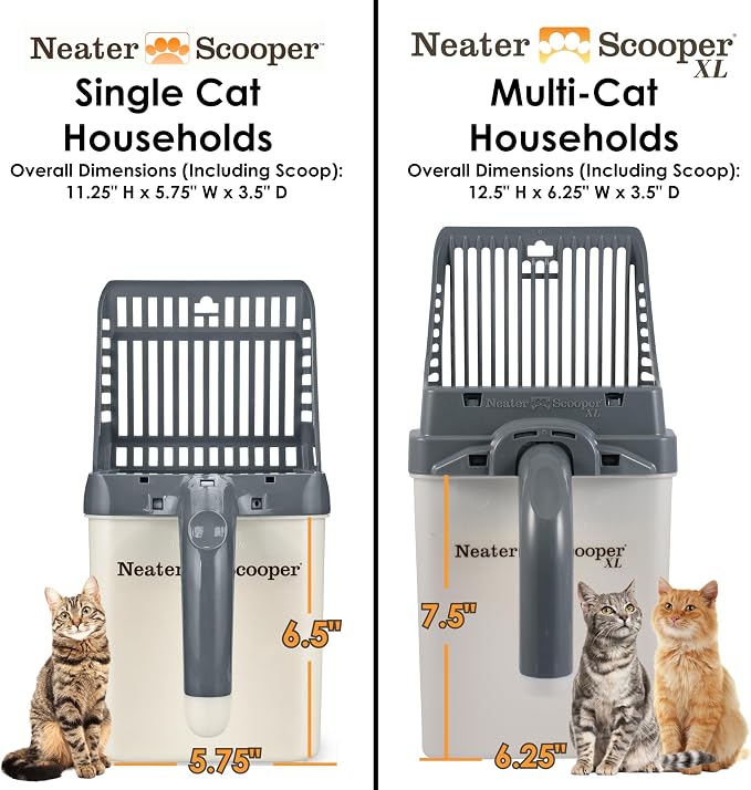 Neater Pet Brands Neater Scooper XL Cat Litter Scoop, 195 Refill Bags – - Image 5