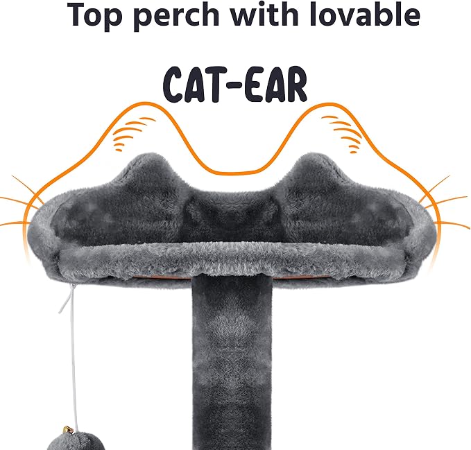 Yaheetech 70in Multi-Level Cat Tree Tall Cat Tower Cat Furniture - Image 7