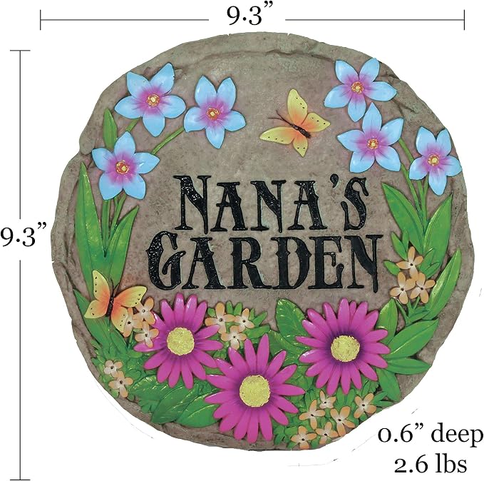 Spoontiques - Garden Décor - Nana's Garden Stepping Stone - Decorative Stone - Image 4