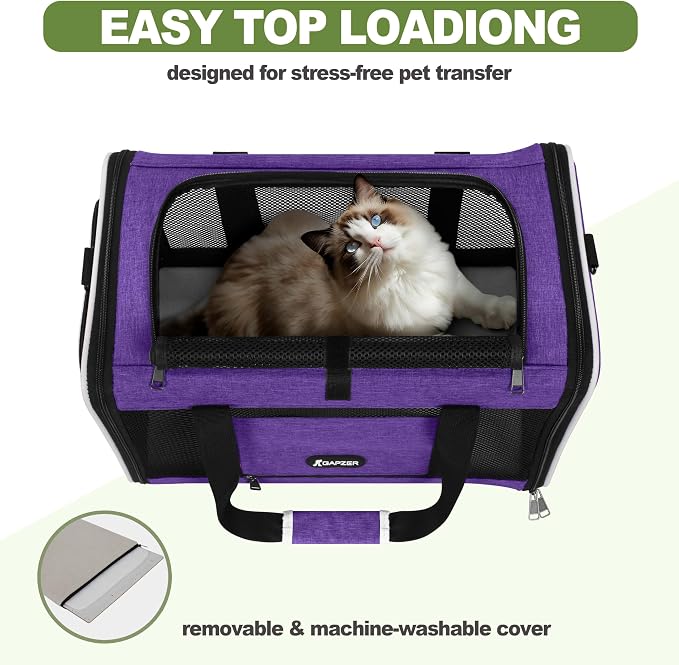 Per Carrier for Cat 18x11x11 Inch FAA Complaint, Kitten Taxi Top Load Soft - Image 5