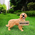 Golden Retriever Statue Outdoor Decorations – Outdoor Dog Statue Standing by Unknown