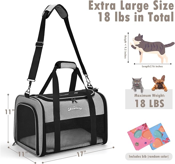 Airline Approved Pet Carrier for Cats & Small Dogs - Image 3