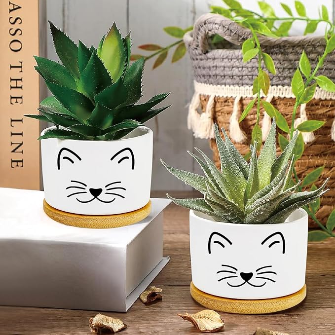Window Garden Cat Planter Pots, Cat Gifts - Image 2
