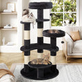 Allewie 55.5 in Cat Tree for Indoor Kitties/Soft Plush Perches/Multi-Level Cat by Allewie