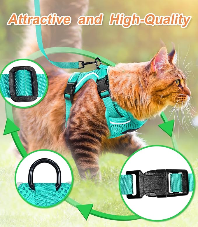 Halypet Cat Harness and Leash Set Escape Proof Soft Adjustable Cat Leash - Image 7