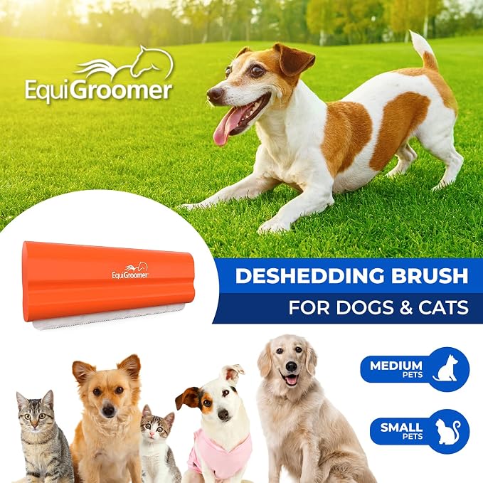 EasyGroomer Deshedding Brush for Dogs & Cats – Undercoat Grooming Tool for - Image 2