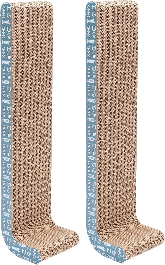 Furhaven 2-Pack Scratching Boards w/ Catnip & Wall-Mounting Hooks by FurHaven