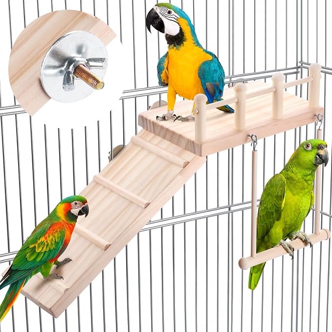 Wooden Bird Habitat Platform by SMICEM