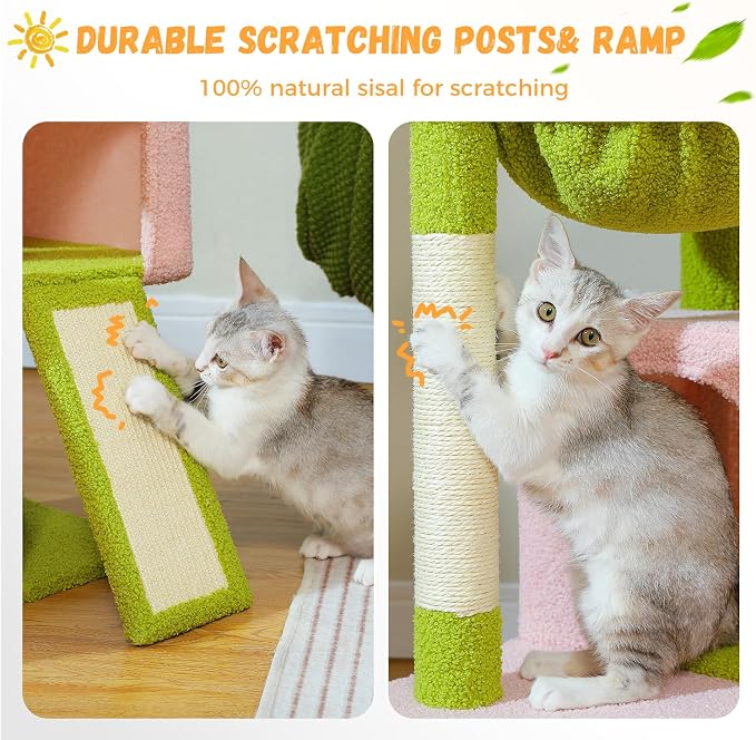 PAWZ Road Large Cat Tree, 41 Inches Multi-Level Cat Tower - Image 5