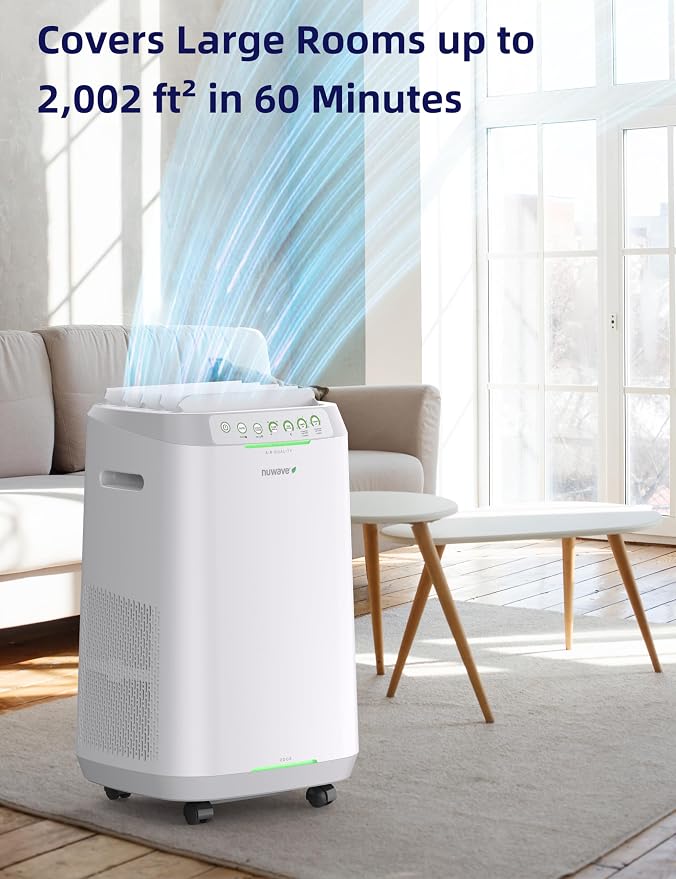 Nuwave OxyPure ZERO Smart Air Purifier, Large Area up to 2, 002 Sq Ft, Dual - Image 2