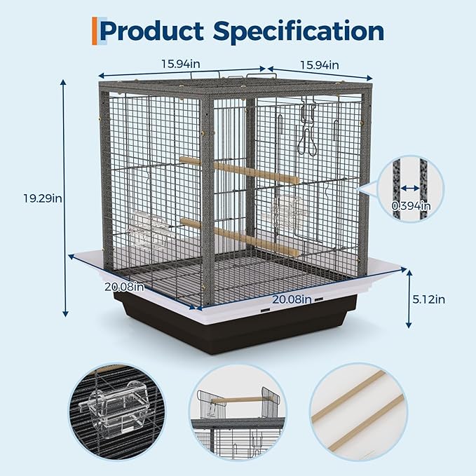 GarveeHome Small Bird Cage - Image 2