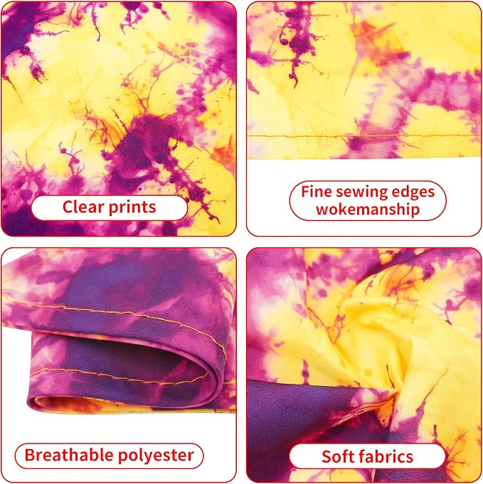 30 Pcs Tie Dye Dog Bandanas for Small Dogs Medium Stitch Dog Bandana Bulk - Image 3
