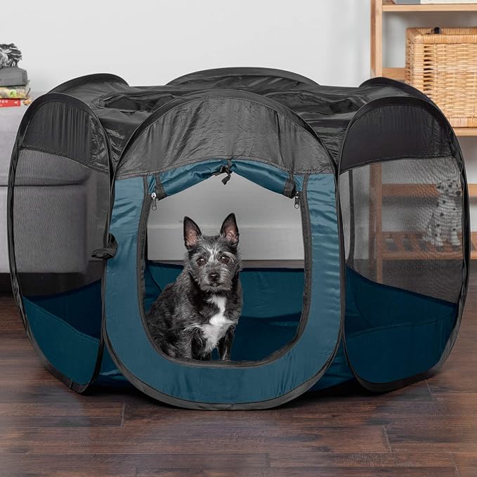 Furhaven Portable Dog Playpen Cat Tent, Pet playground, Kennel foldable indoor - Image 3