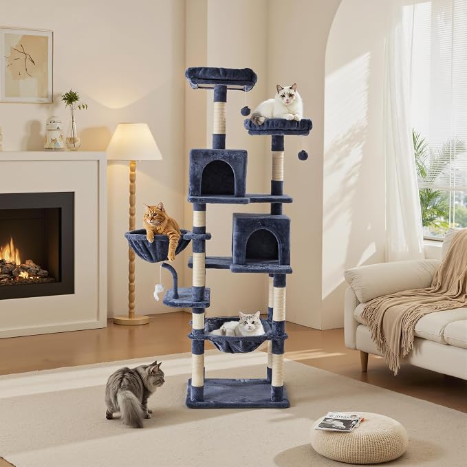 Sweetcrispy 71 inch Cat Tree Tower, Large Multi Level Cat Climbing Tower - Image 7