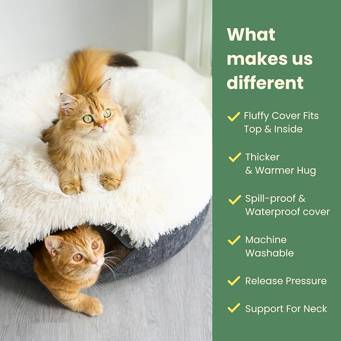 CATTASAURUS Peekaboo Cat Cave for Multiple & Large Cats Up to 30-45 Lbs - Image 2