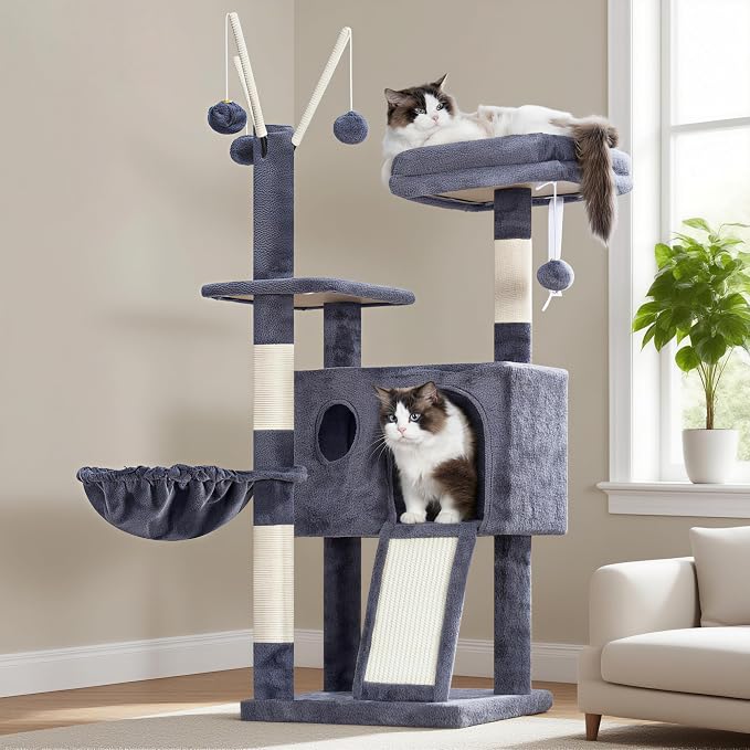 Hey-brother Cat Tree Tower, Scratching Posts by Hey-brother