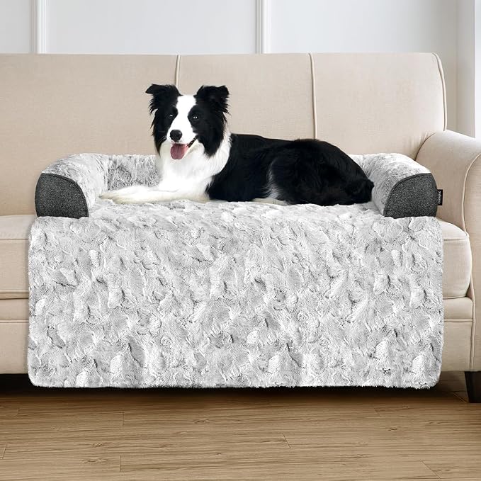 Calming Large Dog Bed for Couch, 41 x 37 inch Removable Couch Cover for Dogs by blunique