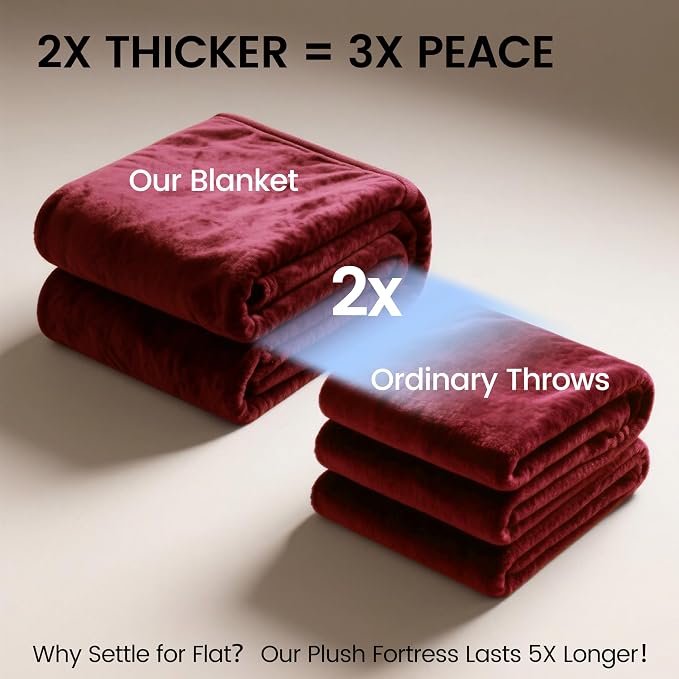 gogobunny Waterproof Bed Blanket, Reversible Sherpa Fleece Throw Blanket - Image 5