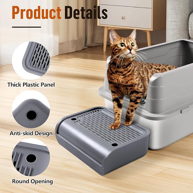 Bartuke Cat Litter Box Step, Cat Litter Ramp Mat - Image 4
