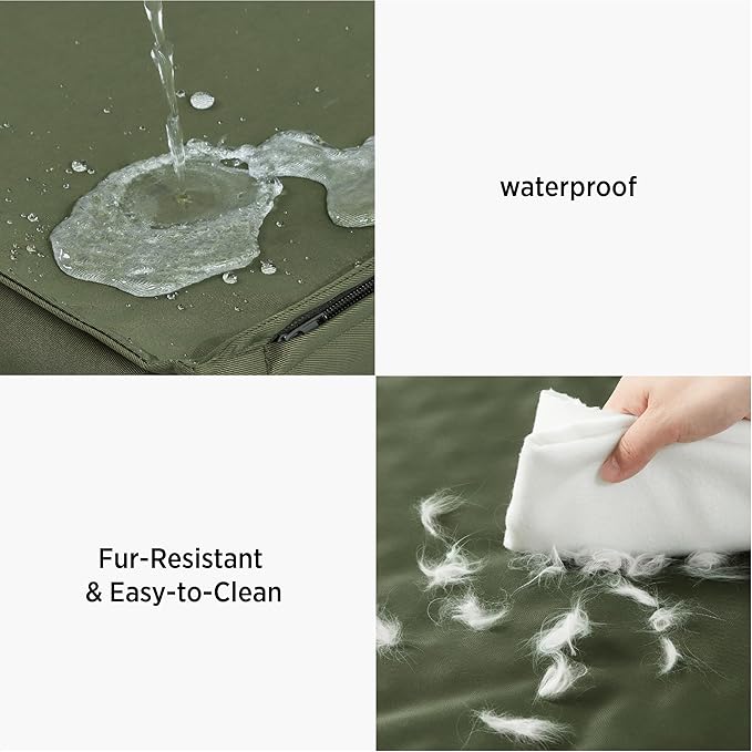 LE SURE Outdoor Waterproof Dog Bed Medium Size Dogs, Orthopedic Egg Crate Foam - Image 3
