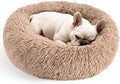Dogs Bed for Small Dogs, Anti-Anxiety Washable Round Bed by Hoewina