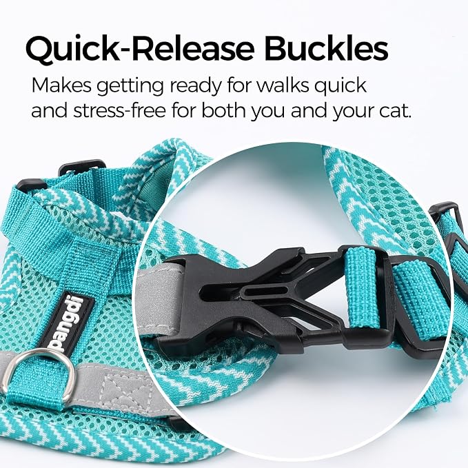 Cat Harness and Leash Escape Proof Large Kitten Harness Ragdoll Cat Vest - Image 5