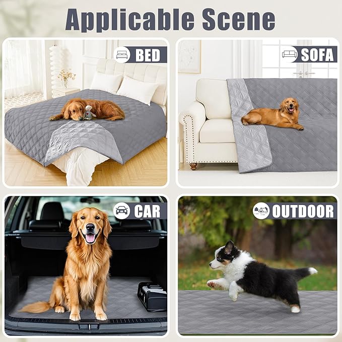 Smiry Waterproof Dog Bed Cover Blanket 82x82, Soft Reversible Pet Blanket - Image 5