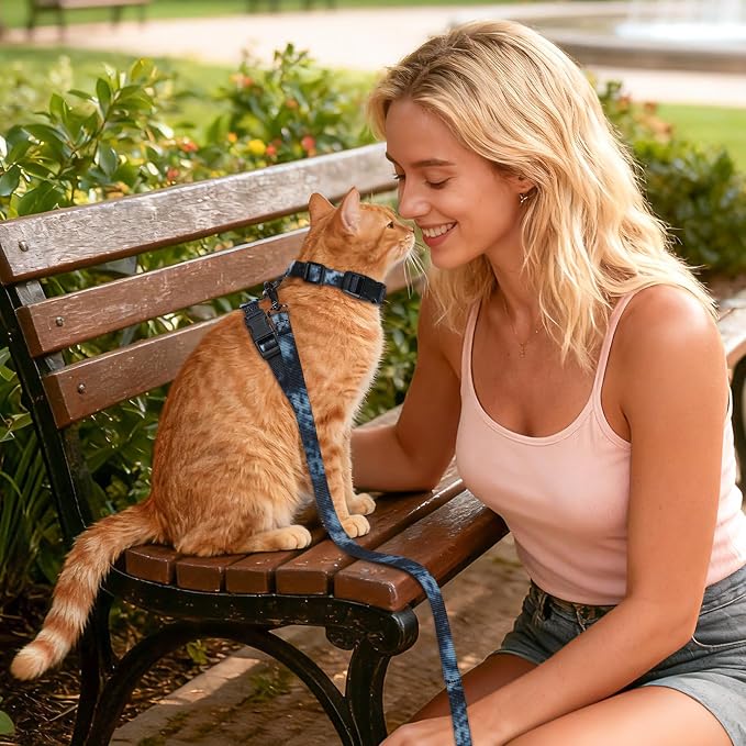 Cat Harness and Leash Set, 3-in-1 Escape Proof Adjustable, Comfortable Soft - Image 7