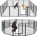 Dog Playpen 32 inch 12 Panels Indoor Dog Pen by Jhsomdr
