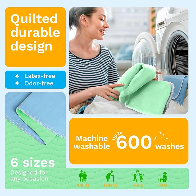 GREEN LIFESTYLE® Washable Underpads - Image 6