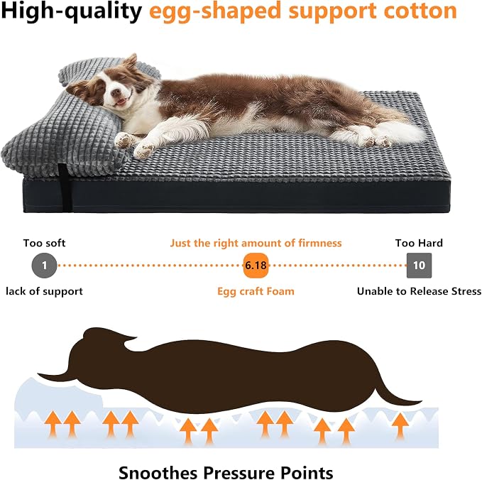 KISYYO Orthopedic Dog Beds for Extra Large Dogs - Image 3